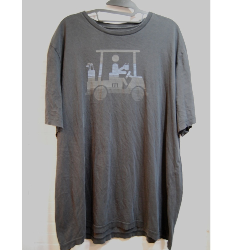 Travis Mathew T Shirt Mens 2XL Race You Golf‎ Cart Short Sleeve Pima Cotton